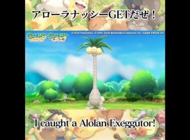 アローラナッシーGETだぜ！#ポケモン #game #pokémon #nintendo #nintendoswitch #ポケモンgo #shortsclip #shorts #shortvideo