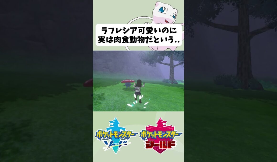 【】こんなに可愛いポケモンが実は肉食だという・・【ポケモン剣盾】 #shorts #ポケモン剣盾 #ラフレシア