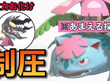 受けループはメガクチートが無理？甘える採用メガフシギバナで完全制圧！
