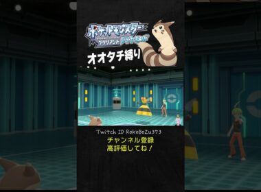 【オオタチ縛り旅】四天王リョウのビークインが強すぎた！めっちゃコスモパワー積んでくるもん。【ダイパリメイク／ポケモン／生放送切り抜き】