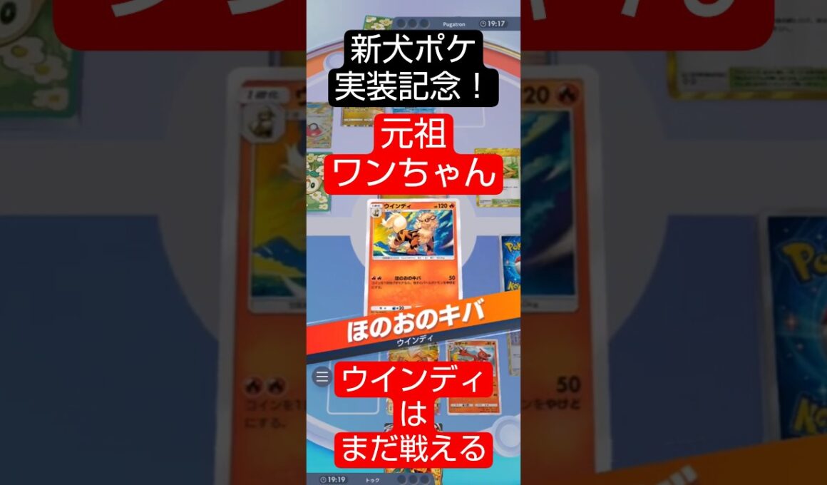 新犬ポケ実装記念！元祖ワンちゃん・ウインディはまだ戦える　 #ポケポケ  #進撃パラドックス