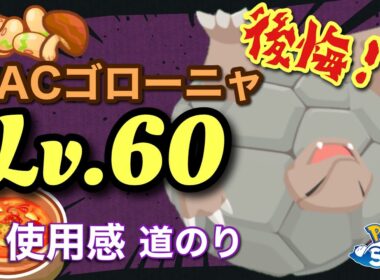 【ポケスリ】AAからAACにして本当に良かったのか？Lv.60AACゴローニャの育てた道のり、使用感、教訓を伝えます！【Lv.60シリーズ】