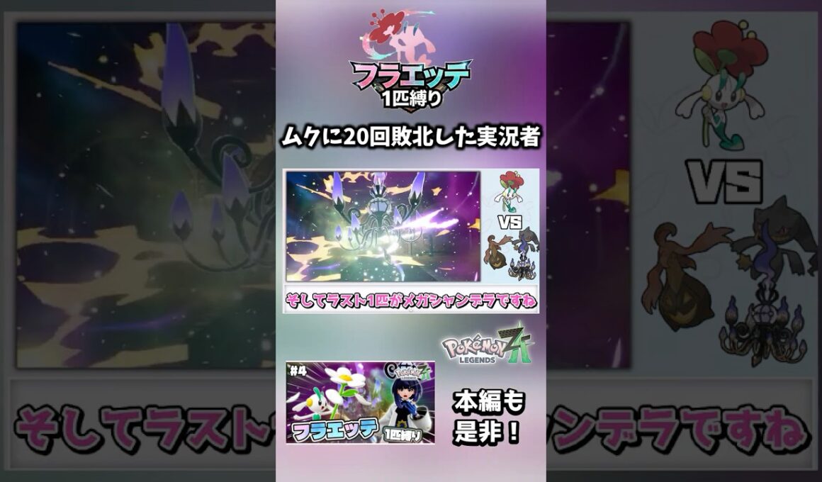 【フラエッテ1匹縛り】最強ムクに勝てるのか！？！？【ポケモンレジェンズZA】