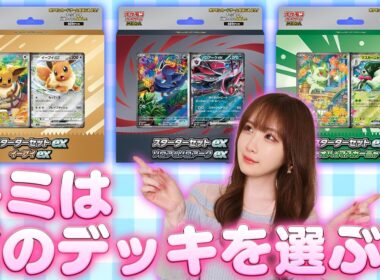 【キミはどれを選ぶ？】スターターセットexでポケカをはじめよう！【ポケモンカード】