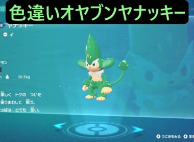 色違いオヤブンヤナップ・ヤナッキー ポケモンレジェンズZA M次元ラッシュ Pokémon LEGENDS Z-A Mega Dimension #ポケモン #ポケモンza
