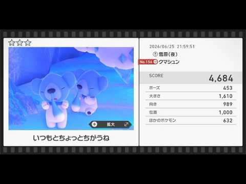 ★3クマシュン　4684点　解説あり