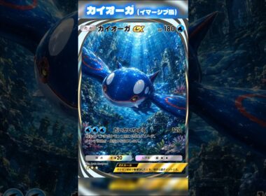 イマーシブ風のカイオーガカード変化がかっこいい！#ポケポケ #shorts