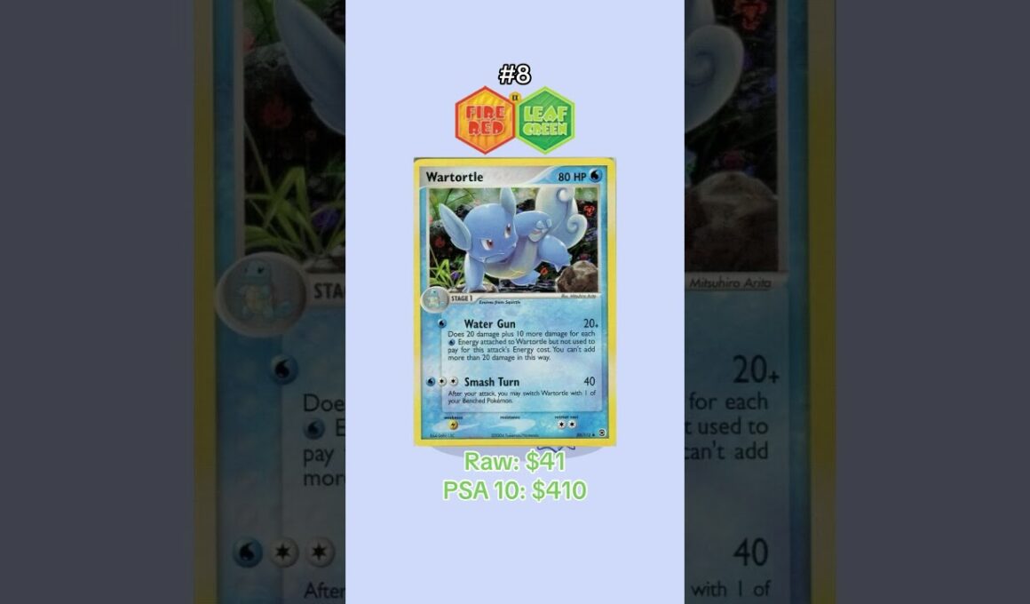 Top 10 Most Expensive Wartortle Cards