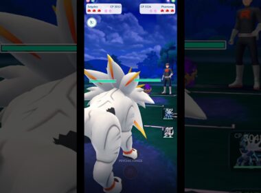 Solgaleo CP 3012 vs. Shadow Phantump CP 3126! Team GO Rocket Grunt Battle Pokemon GO #Shorts