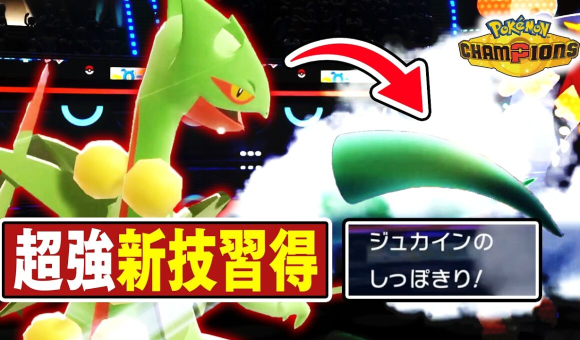 新技習得で強化された『メガジュカイン』←正直言って、〇い。【ポケモンチャンピオンズ】
