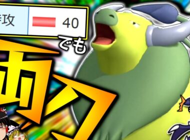 【ポケモンチャンピオンズ】C40でもガチ両刀！？命の珠実装でバグレベルの火力を出す"ケンタロス"！！！【ゆっくり実況】