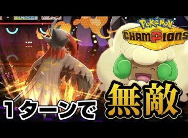【ダブルバトル】最強特性「あまのじゃく」！メガムクホークをエルフーンとのコンボでムキムキにしてやるぞ！！【ポケモンチャンピオンズ】【レギュレーションM-B】