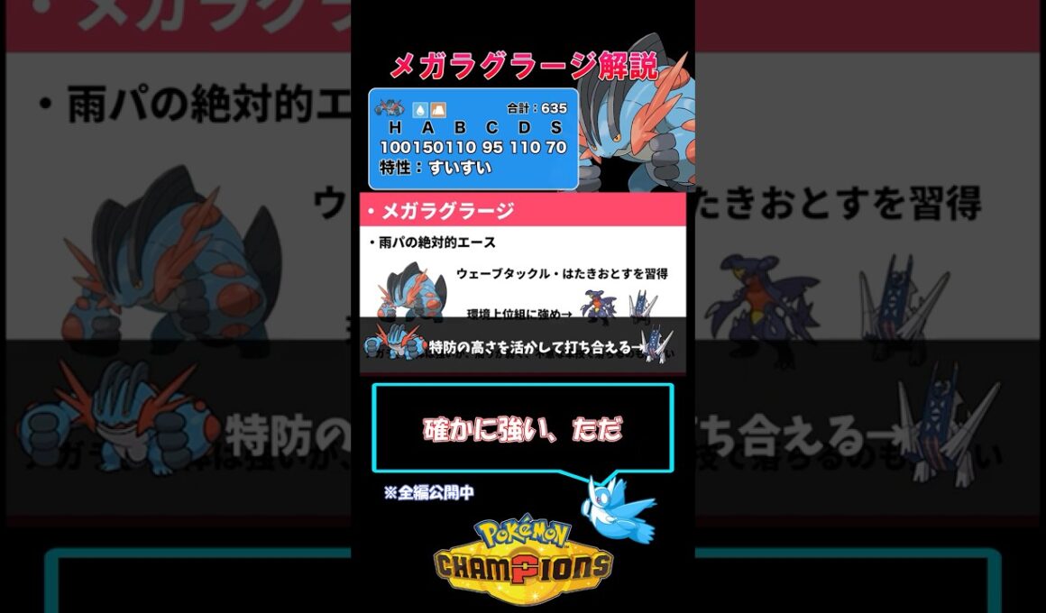 メガラグラージ"は"強い！【ポケモンチャンピオンズ】