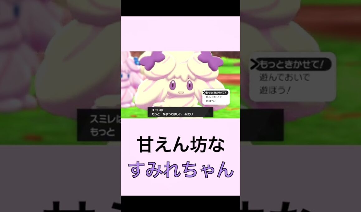 甘えん坊なすみれちゃん【マホイップ】【ポケモン剣盾】#shorts