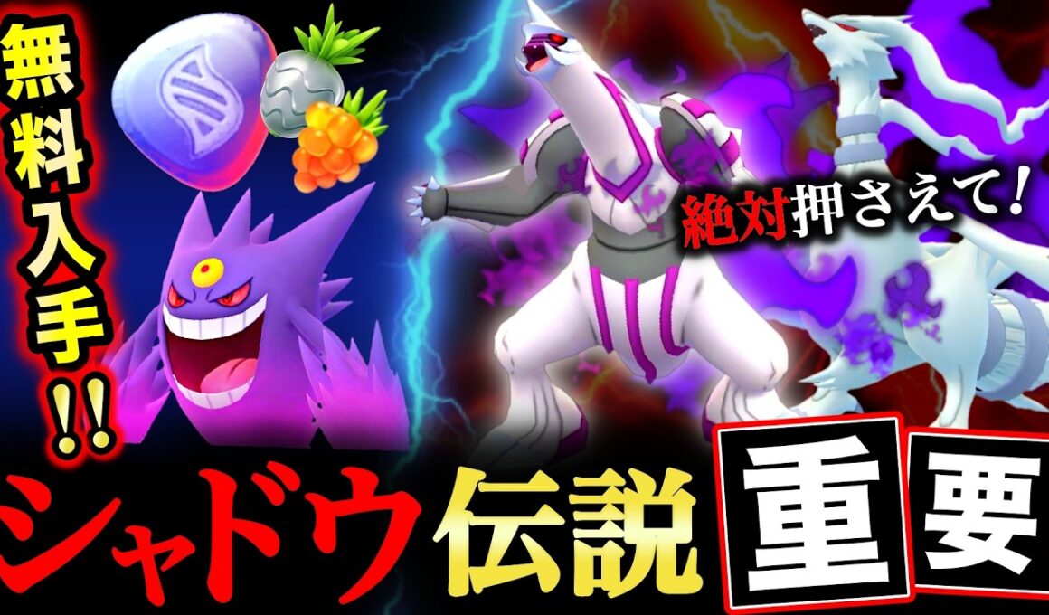 無料でもらえる参加券！シャドウ伝説迷ったらコレ！Sレシラム選びとSパルキア重要点【ポケモンGO】