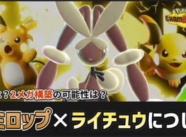 【 #ポケチャン 】遂に解禁されるメガライチュウXY！ミミロップとの相性は？