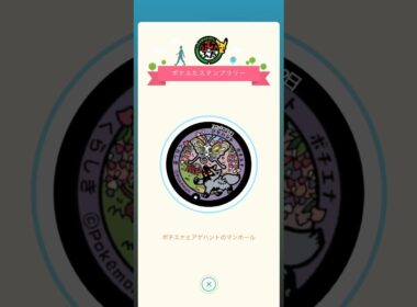 【ポケふたスタンプラリー】 ポチエナ と アゲハント のマンホール 頂きました( *˙ω˙*)و ｸﾞｯ!