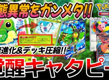 【ポケポケ｜デッキ紹介】状態異常をガンメタ!! 爆速進化&デッキ圧縮!! 覚醒キャタピー feat. オーガポン（Pokémon TCG Pocket）