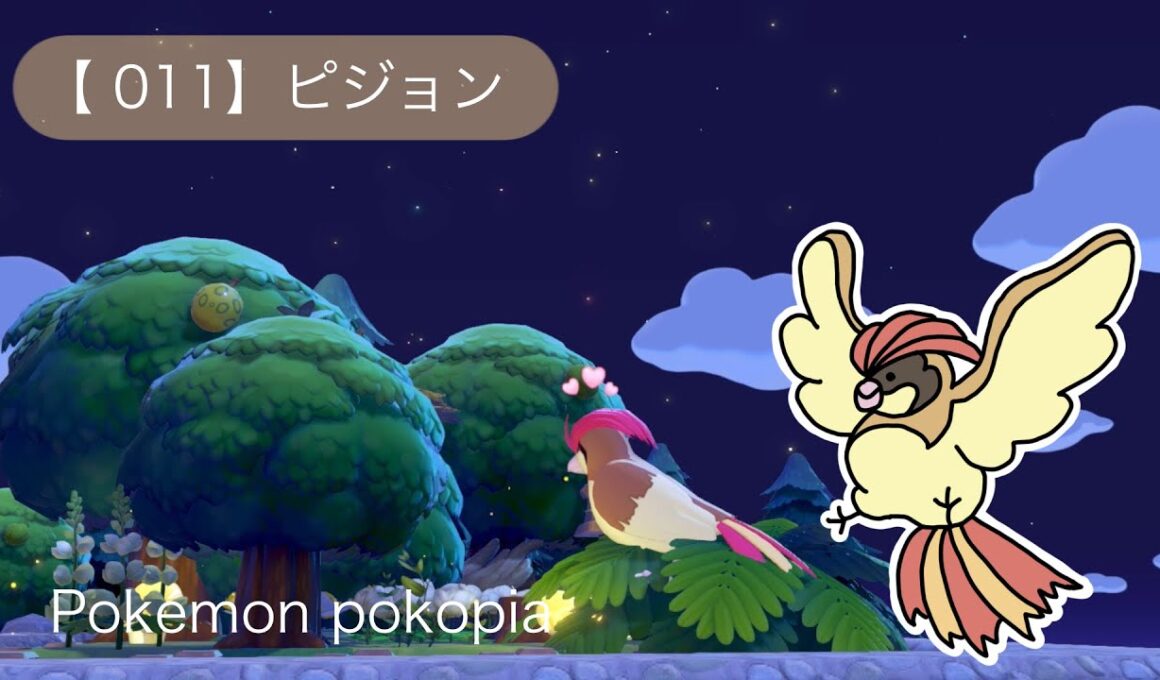 ぽこあポケモン｜55クリエイト｜生息地 【011】ピジョン