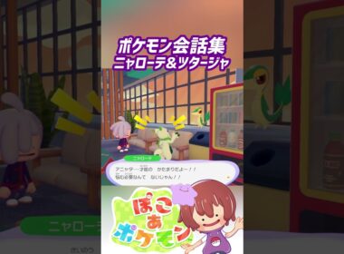 ポケモン会話集 ニャローテ&ツタージャ #ぽこポケ #ぽこあポケモン #PokemonPokopia #Pokopia