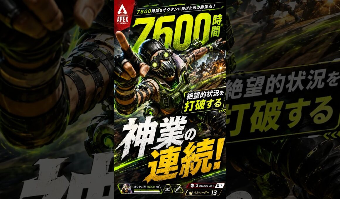 【APEX】７６００時間をオクタンに捧げた男の到達点！絶望的状況を打破する神業の連続！#apex #apexlegends #fyp #おすすめ #tiktok #ゲーム #shorts