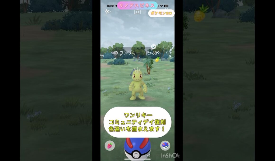 #PokemonGO #ポケモンGO #2025 #コミュニティデイ #復刻 #ワンリキー の #色違い を捕まえたい
