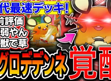 【緊急】まさかの爆勝ち。アグロのプロが調整した〝覚醒アグロデデンネ〟が先行２ターン目に平気な顔して１６０点叩きだすバケモンアグロデッキなので紹介します【ポケポケ/ミラクルデイズ】