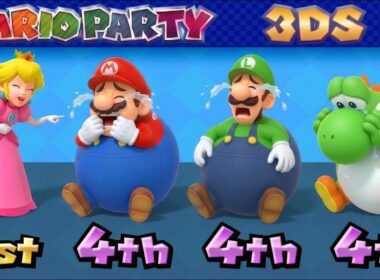 【マリオパーティ3ds】オールラッキーミニゲームバトル ピーチ vs マリオ vs ルイージ vs ヨッシー ラッキーミニゲームで勝つのは誰だ？4K UHD