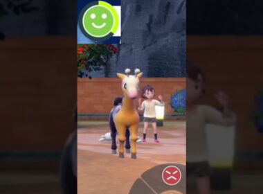 【キリンリキ】ポケモンエクササイズ【ブルーベリー図鑑No.25】#Shorts #pokemon