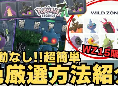 【ポケモンZA】ほぼ”移動なし”で色違い量産出来るぞ！【レジェンズZA】（ジュペッタ・ゲンガー・ペンドラー・スピアー・バケッチャ）