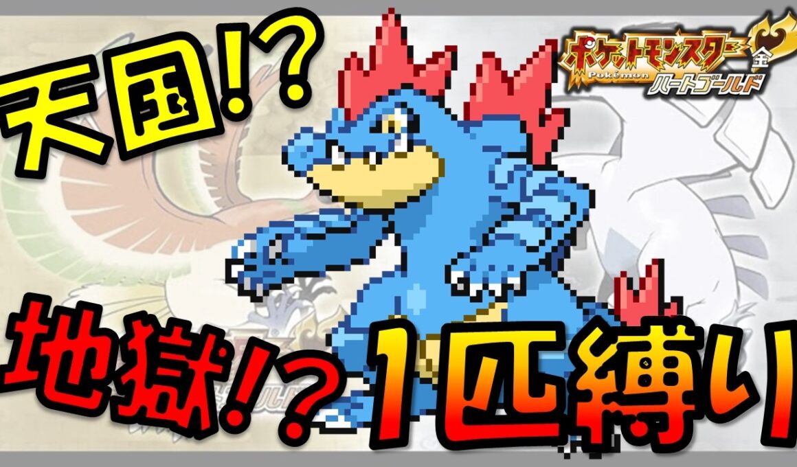 【ハートゴールド】ワニノコLv1からジョウト地方を旅したら想像いじょの強さを発揮した!!