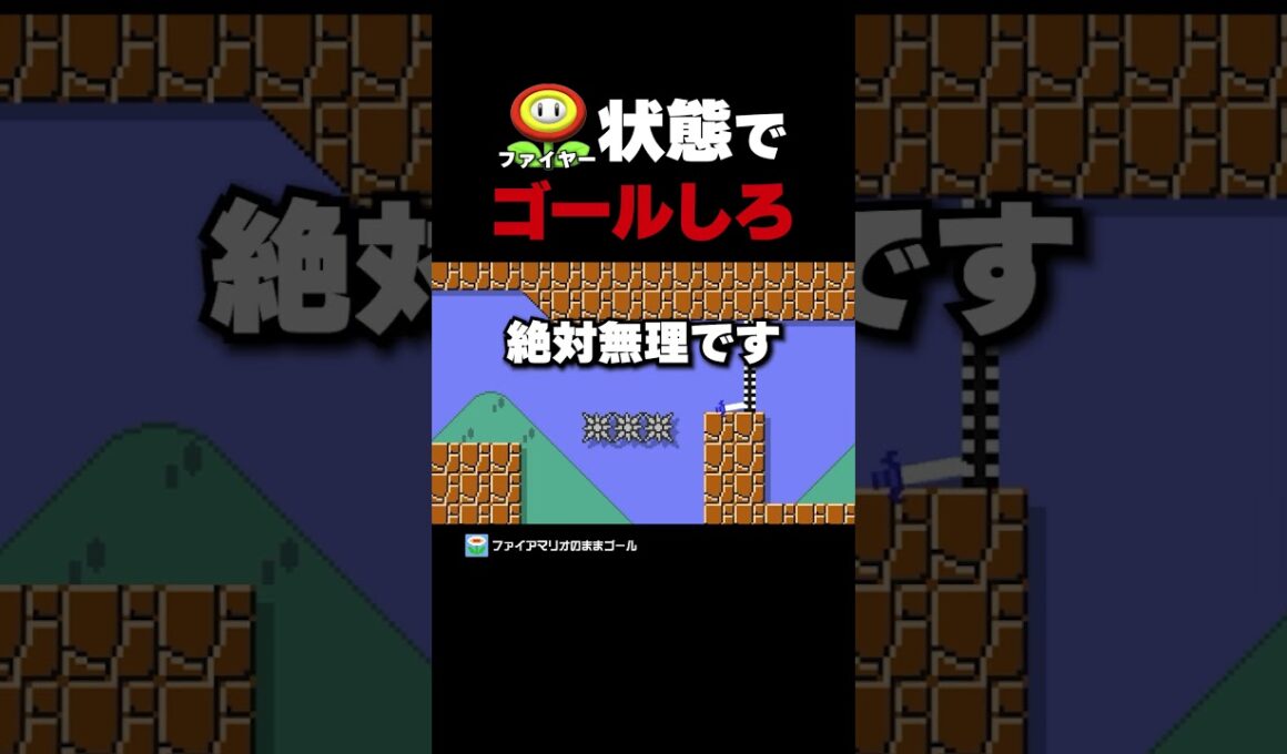 ファイヤー状態でゴールしろ！【マリオメーカー2】