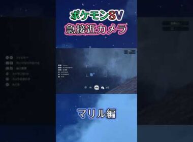 【ポケモンSV】流れ落ちる水量に唖然としてしまいゆっくりｽｨｰと引き返してしまうマリルを上から眺めるだけの動画 #ポケモン #ポケモンsv #マリル #shorts