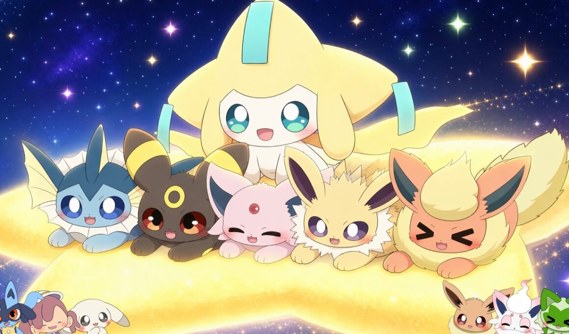 夜空にジラーチの秘密の家を建てちゃおう！【ぽこあポケモン】
