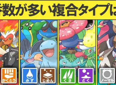 一番種類が多い複合タイプランキングTOP15