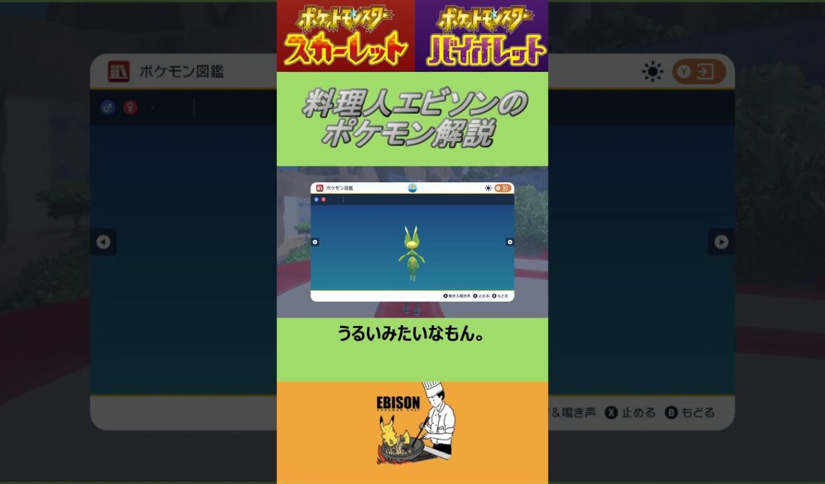 エビソンのポケモン解説　#ポケモン #ポケモンsv #スカーレットバイオレット #ハハコモリ