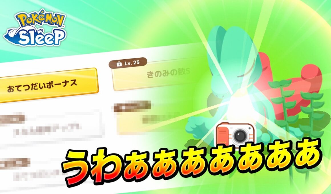 【ポケモンスリープ】色違い神個体おてきのキモリ！？！？！？！？