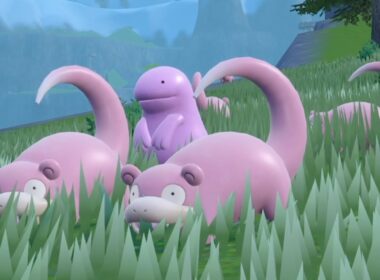 色ヌオーとヤドンの「ボーっとピンク会」【ポケモンSV】