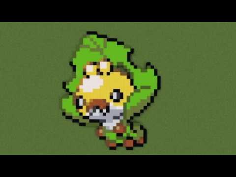 ［マイクラ］黙々とクルミルを作る［ポケモンドット絵］