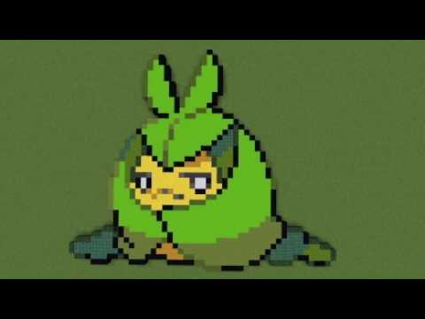 ［マイクラ］黙々とクルマユを作る［ポケモンドット絵］