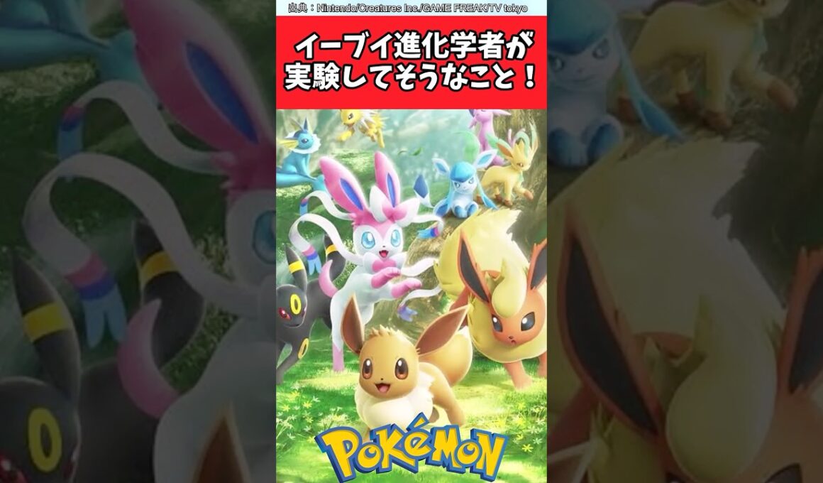 イーブイ進化学者が実験してそうなこと！【ポケモン反応集】#ポケモン反応集 #ポケモンSV #レジェンズza