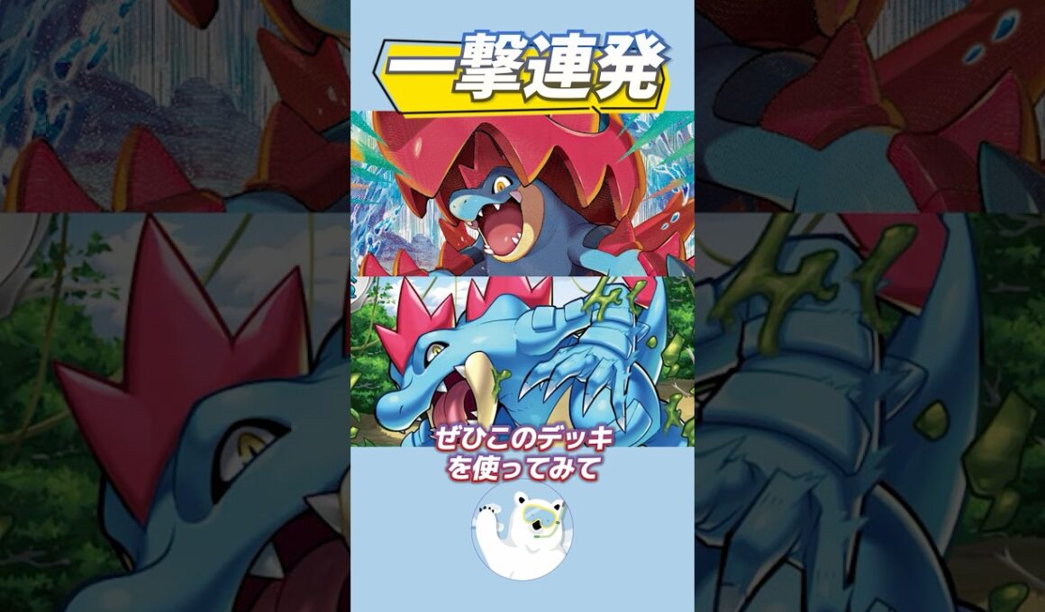 【環境破壊】400ダメージでメガポケモン撃破！メガオーダイルが強い！【ポケカ/ポケモンカード】