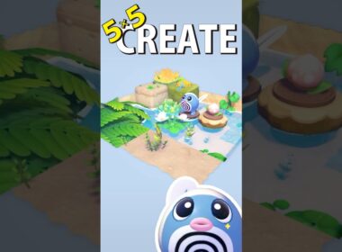 55クリエイト Vol.037-ニョロモ編-【ぽこ あ ポケモン】#ぽこあポケモン #ポケモン #pokopia #55クリエイト #建築 #shorts