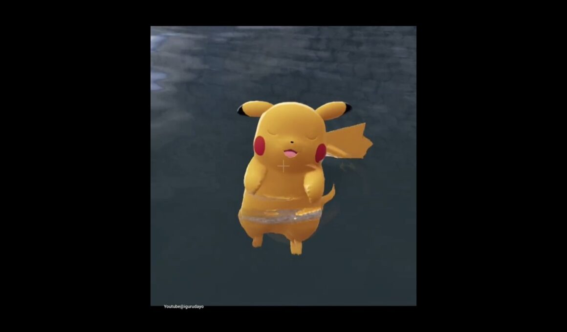 ピカチュウ達の水での寝方🎵Pikachu Sleeping underwater  #ポケモンza #pokemonlegendsza #pokemon