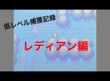 【低レベル捕獲記録】No0166 レディアン編