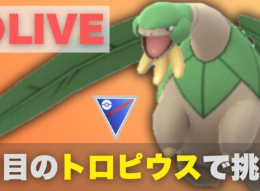 【スーパーリーグ】GOフェスグローバル産のトロピウスで挑む（R2418〜）【ポケモンGO・GOバトルリーグ】