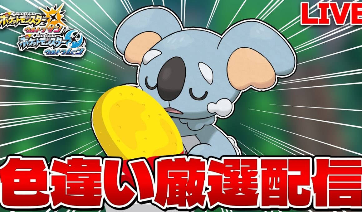【色違い縛り実況 生配信】ナゲット食べながらネッコアラ色違い厳選 22500~｜ポケモンUSUM