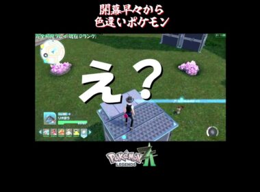 【色違い】配信開始してから早々に色違い！？【切り抜き／ポケモンレジェンズZA】 #ホルビー #PokemonLegendsZA #shorts