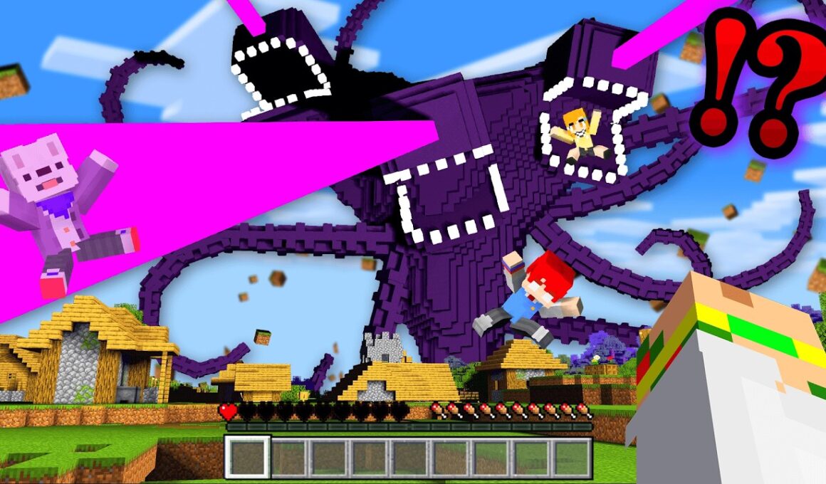 【喰われる⁉】最強のチート級ボス『ウィザーストーム』を倒して世界を救うマインクラフト！😱💥💀【まいくら・Minecraft】よろずや🍭