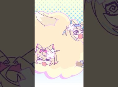 【アニメ】no matter how much furr flies, our twin bond is unbreakable 🩵🩷 #FUWAMOCO #ホロライブ #anime #shorts